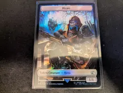 MTG Magic the Gathering FOIL Copy / Hero 0004 Token FIN! - Image 2