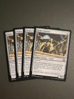 x4 Ticket Tortoise DFT MTG M/NM Playset 4x Common Colorless Artifact Creature - Image 1