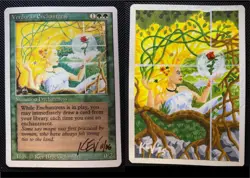 MTG Revised Verduran Enchantress Artist Proof painted, signed, Gorgeous AP - Image 1