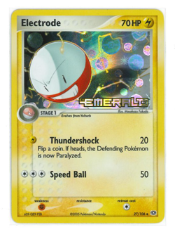 Electrode 27/106 | EX Emerald | Stamped Reverse Holo | English Pokemon | LP - Image 3