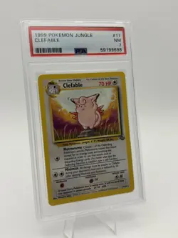 1999 Pokemon Jungle - Clefable #17 NEAR MINT Graded PSA 7 - Image 1