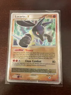 Lucario Lv.X DP12 - Diamond Pearl - 2007 Black Star Promo Holo Pokemon - HP - Image 1