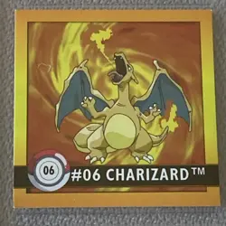 Vintage Pokemon #06 Charizard Sticker Series 1 Artbox 90's | PSA 7 NM Slab 1999 - Image 4
