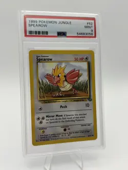 1999 Pokemon JUNGLE #62 SPEAROW psa 9 MINT - Image 1