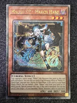 Yugioh Maliss P March Hare ALIN-EN023 Quarter Century Secret Rare 1st Edition NM - Image 1