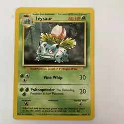 IVYSAUR - 30/102 - Base Set - Pokemon Card - LP - Image 1
