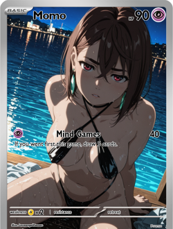 LoveangelGames-Season 2- Custom Card- Waifu Universe- Momo Mind Games - Image 1