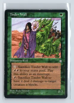 TINDER WALL - MTG Magic the Gathering Card - Ice Age - Common - Image 1