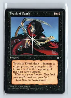 TOUCH OF DEATH - MTG Magic the Gathering Card - Ice Age - Common - Image 1