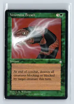VENOMOUS BREATH - MTG Magic the Gathering Card - Ice Age - Uncommon - Image 1