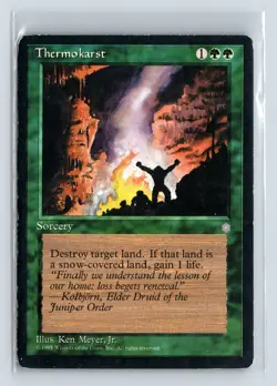 THERMOKARST - MTG Magic the Gathering Card - Ice Age - Uncommon - Image 1
