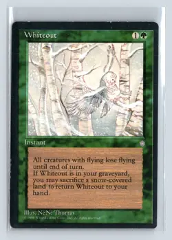 WHITEOUT - MTG Magic the Gathering Card - Ice Age - Uncommon - Image 1