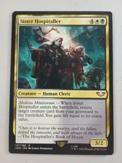 Magic The Gathering Sister Hospitaller 141 40K MTG NM - Image 1