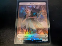 MTG Magic the Gathering FOIL Hero 0009 / Treasure Token FIN! - Image 1