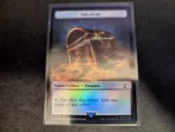 MTG Magic the Gathering FOIL Hero 0009 / Treasure Token FIN! - Image 2