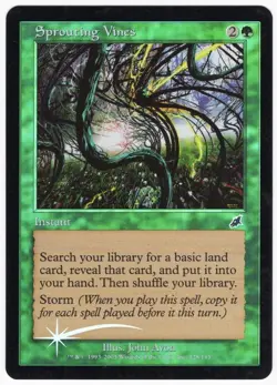 Sprouting Vines 2003 Scourge FOIL Green Common Instant MTG NM AZ1 - Image 1