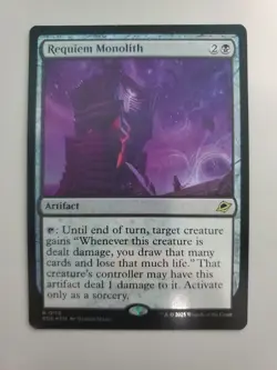 MTG Requiem Monolith Edge of Eternities Foil Rare - Image 1