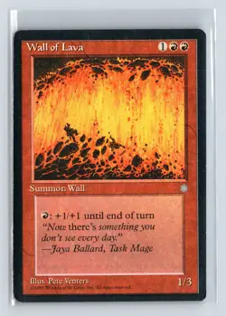 WALL OF LAVA - MTG Magic the Gathering Card - Ice Age - Uncommon - Image 1