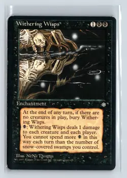 WITHERING WISPS - MTG Magic the Gathering Card - Ice Age - Uncommon - Image 1