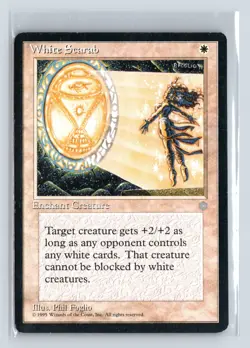 WHITE SCARAB - MTG Magic the Gathering Card - Ice Age - Uncommon - Image 1