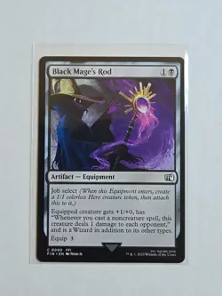 Black Mage's Rod - Final Fantasy - NM - MTG Magic - Common - Equipment - Image 1