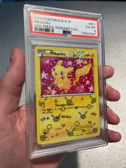 Pikachu RC7/RC25 Legendary Treasures: Radiant Collection Holo - Image 1