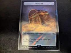 MTG Magic the Gathering FOIL Hero 0008 / Treasure Token FIN! - Image 2