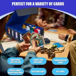 3200+ MTG Deck Box Commander,Deck Box TCG Trading Card Storage Box with Windo... - Image 4
