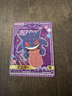 Pokemon Card Japanese Unused Gengar Marumiya Sticker - Image 1