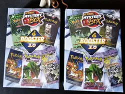 ×2 Pokemon BOXES TOTAL: 8 BOOSTER PACKS 1 in 5 VINTAGE+ 2 VINTAGE GRADED HOLOS! - Image 1