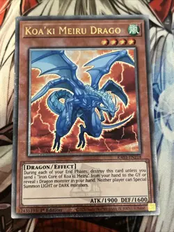 YUGIOH KOA'KI MEIRU DRAGO QUARTER CENTURY SECRET RARE RA03-EN218 NM - Image 1