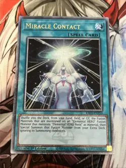 YUGIOH MIRACALE CONTACT QUARTER CENTURY SECRET RARE RA03-EN253 NM - Image 1