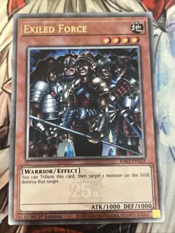 YUGIOH EXILED FORCE QUARTER CENTURY SECRET RARE RA03-EN119 NM - Image 1