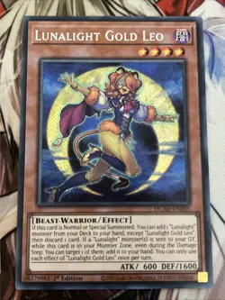 YUGIOH LUNALIGHT GOLD LEO SECRET RARE DUAD-EN005 NM - Image 1