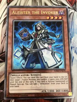 YUGIOH ALEISTER THE INVOKER QUARTER CENTURY SECRET RARE RA04-EN278 NM - Image 1