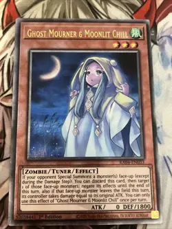 YUGIOH GHOST MOURNER & MOONLIT CHILL QUARTER CENTURY RARE RA04-EN033 NM - Image 1