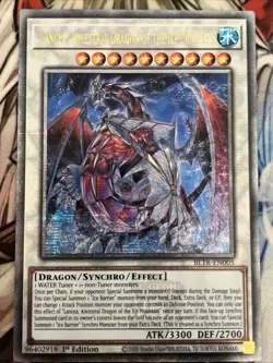 YUGIOH LANCEA, ANCESTRAL DRAGON OF THE ICE MOUNTAIN QUARTER CENTURY BLTR-EN005 - Image 1