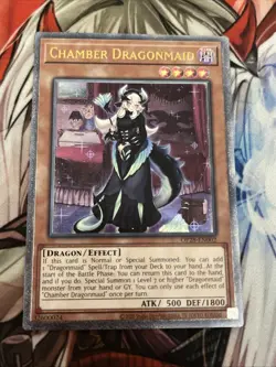 YUGIOH CHAMBER DRAGONMAID ULTIMATE RARE NM - Image 1