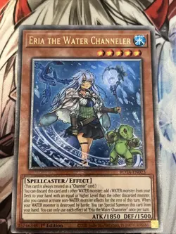 YUGIOH ERIA THE WATER CHANNELER QUARTER CENTURY SECRET RARE ROTA-EN023 - Image 1