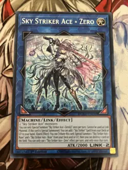 YUGIOH SKY STRIKER ACE ZERO SECRET RARE DUAD-EN049 NM - Image 1