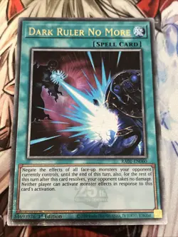YUGIOH DARK RULER NO MORE QUARTER CENTURY RARE RA01-EN060 NM - Image 1