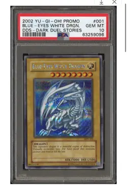 Yugioh Blue Eyes White Dragon DDS PSA 10 - Image 1