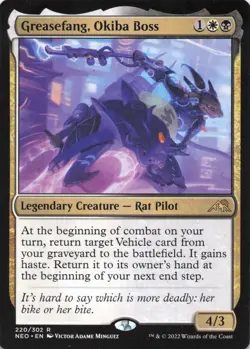 Greasefang, Okiba Boss - Kamigawa: Neon Dynasty #220/302 MTG Magic The Gathering - Image 1