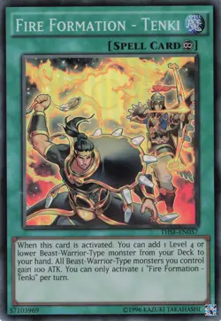 Yugioh Fire Formation - Tenki THSF-EN057 Super Rare NM - Image 1