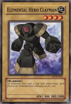 Yugioh Elemental HERO Clayman DP1-EN003 Common NM - Image 1
