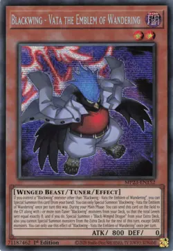 Yugioh Blackwing - Vata the Emblem of Wandering MP23-EN152 Secret Rare 1st Ed LP - Image 1