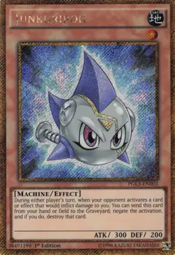 Yugioh Junkuriboh PGL3-EN003 Gold Secret Rare 1st Edition LP - Image 1