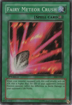 Yugioh Fairy Meteor Crush PSV-E063 Super Rare 1st Edition LP - Image 1