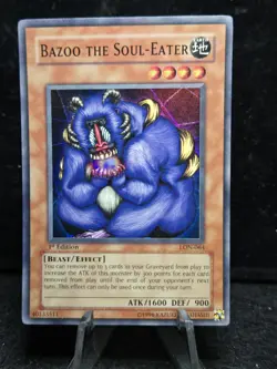 Yugioh - Bazoo the Soul Eater LON-064 1st Edition Super Rare - LP - Image 1