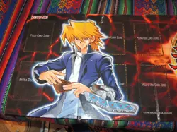 Konami Yugioh Trading Card Game Play Mat Board Shonen Jump Joey Wheeler 1996 - Image 2